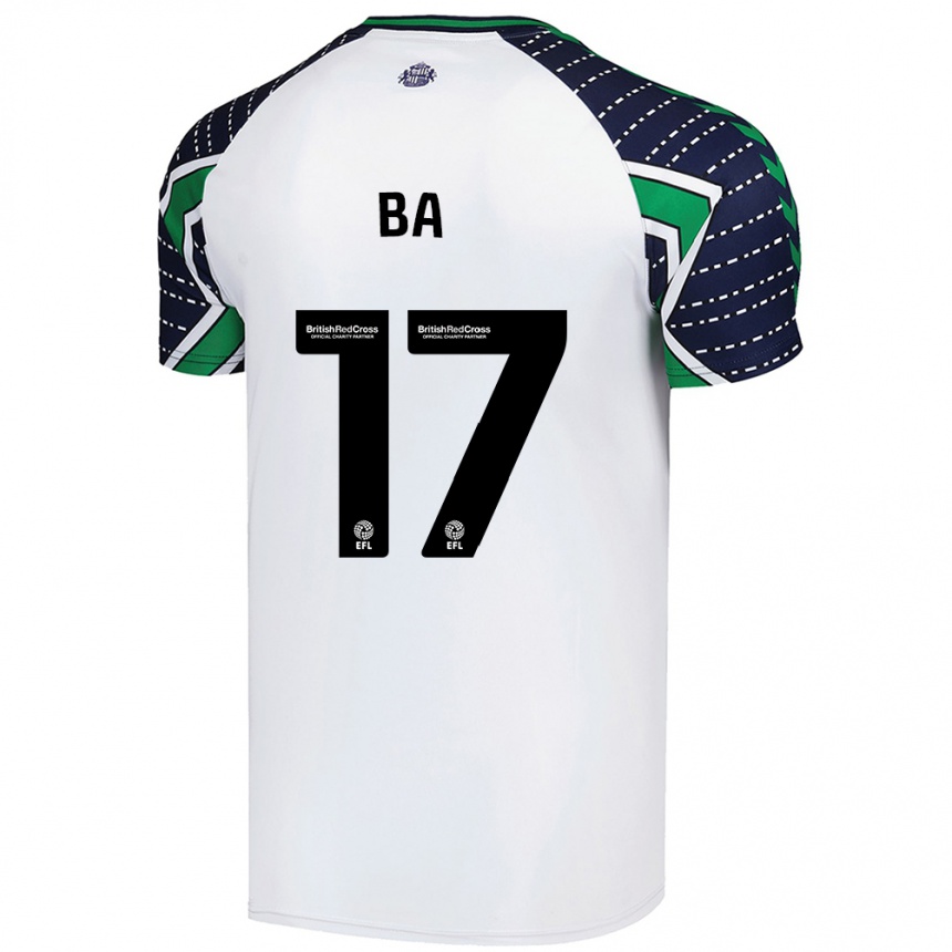 Niño Fútbol Camiseta Abdoullah Ba #17 Blanco 2ª Equipación 2024/25 México