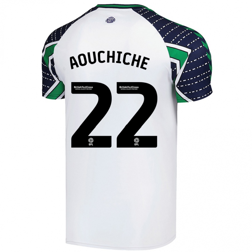 Niño Fútbol Camiseta Adil Aouchiche #22 Blanco 2ª Equipación 2024/25 México