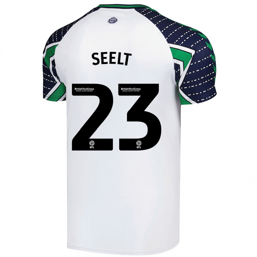 Niño Fútbol Camiseta Jenson Seelt #23 Blanco 2ª Equipación 2024/25 México