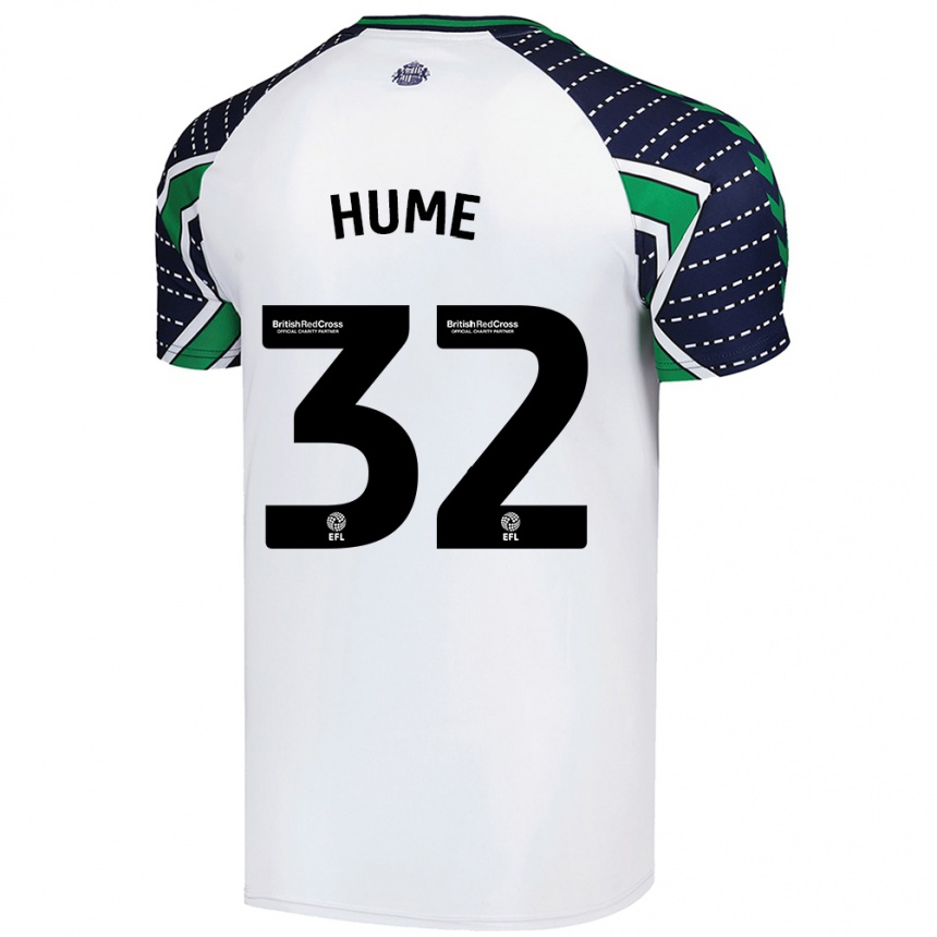 Niño Fútbol Camiseta Trai Hume #32 Blanco 2ª Equipación 2024/25 México