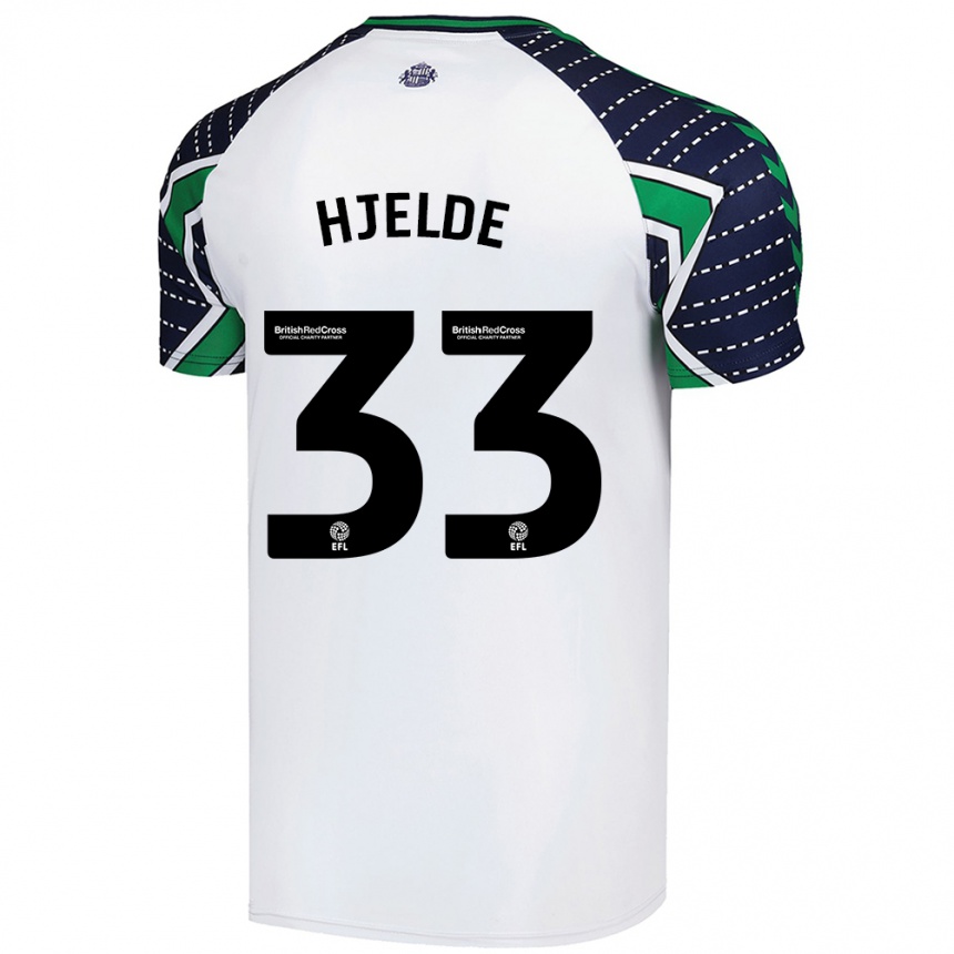 Niño Fútbol Camiseta Leo Fuhr Hjelde #33 Blanco 2ª Equipación 2024/25 México