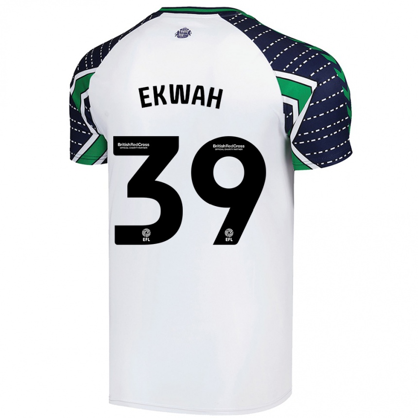 Niño Fútbol Camiseta Pierre Ekwah #39 Blanco 2ª Equipación 2024/25 México