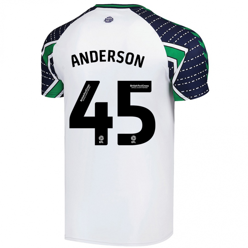 Niño Fútbol Camiseta Joe Anderson #45 Blanco 2ª Equipación 2024/25 México