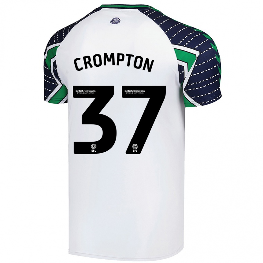 Niño Fútbol Camiseta Ben Crompton #37 Blanco 2ª Equipación 2024/25 México