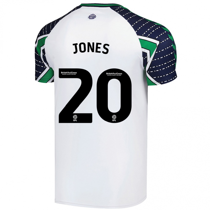 Niño Fútbol Camiseta Ellen Jones #20 Blanco 2ª Equipación 2024/25 México