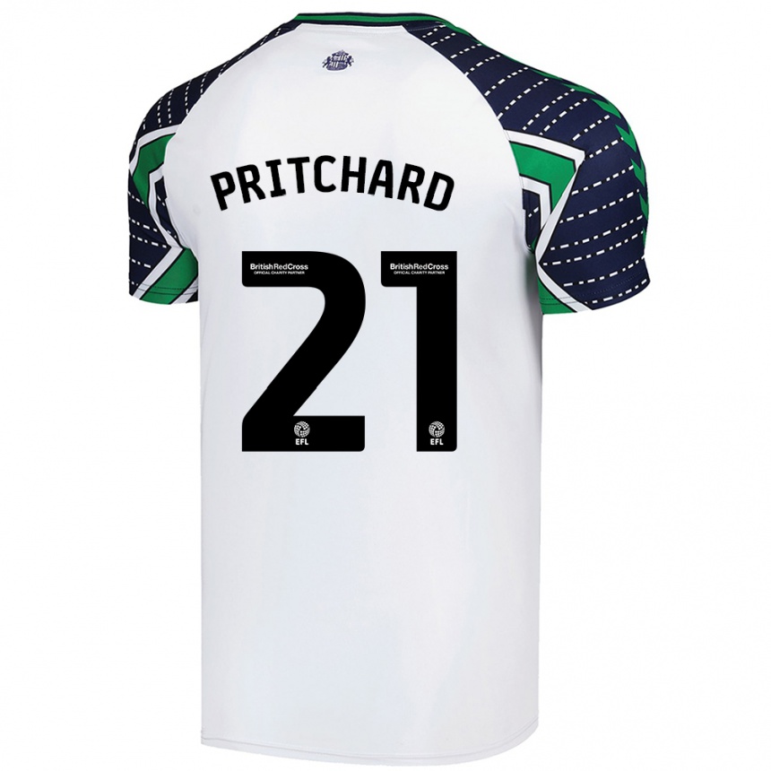 Niño Fútbol Camiseta Alex Pritchard #21 Blanco 2ª Equipación 2024/25 México