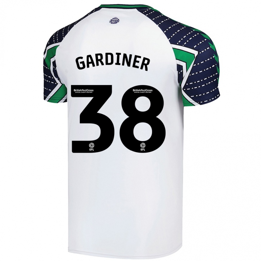 Niño Fútbol Camiseta Harry Gardiner #38 Blanco 2ª Equipación 2024/25 México