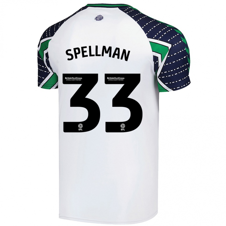 Niño Fútbol Camiseta Michael Spellman #33 Blanco 2ª Equipación 2024/25 México