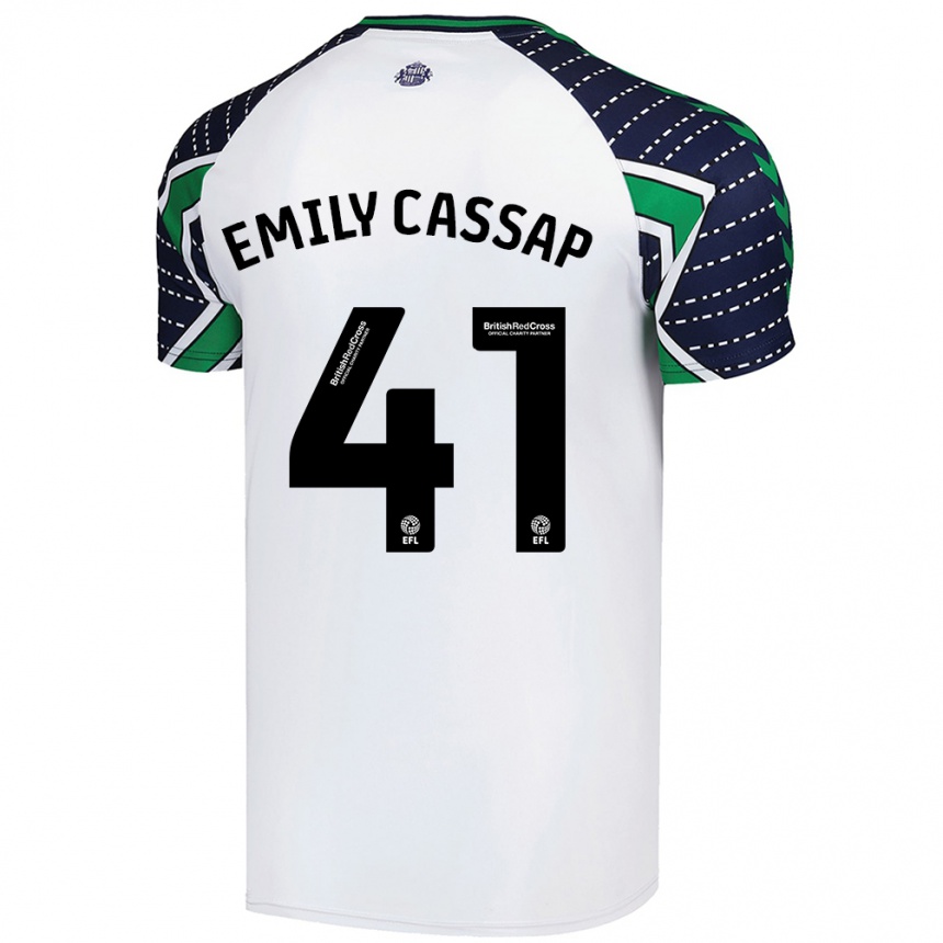 Niño Fútbol Camiseta Emily Cassap #41 Blanco 2ª Equipación 2024/25 México