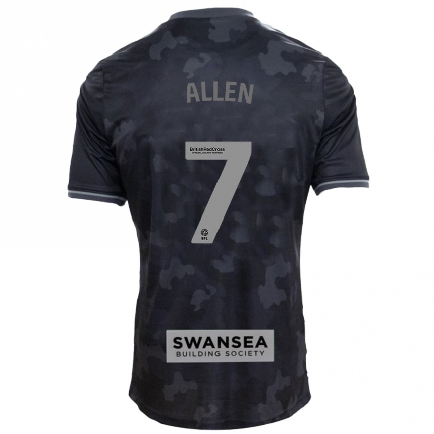 Niño Fútbol Camiseta Joe Allen #7 Negro 2ª Equipación 2024/25 México