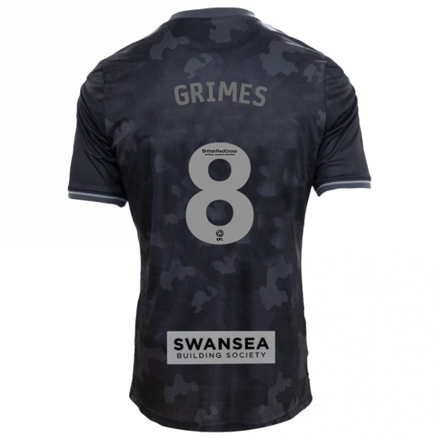 Niño Fútbol Camiseta Matt Grimes #8 Negro 2ª Equipación 2024/25 México