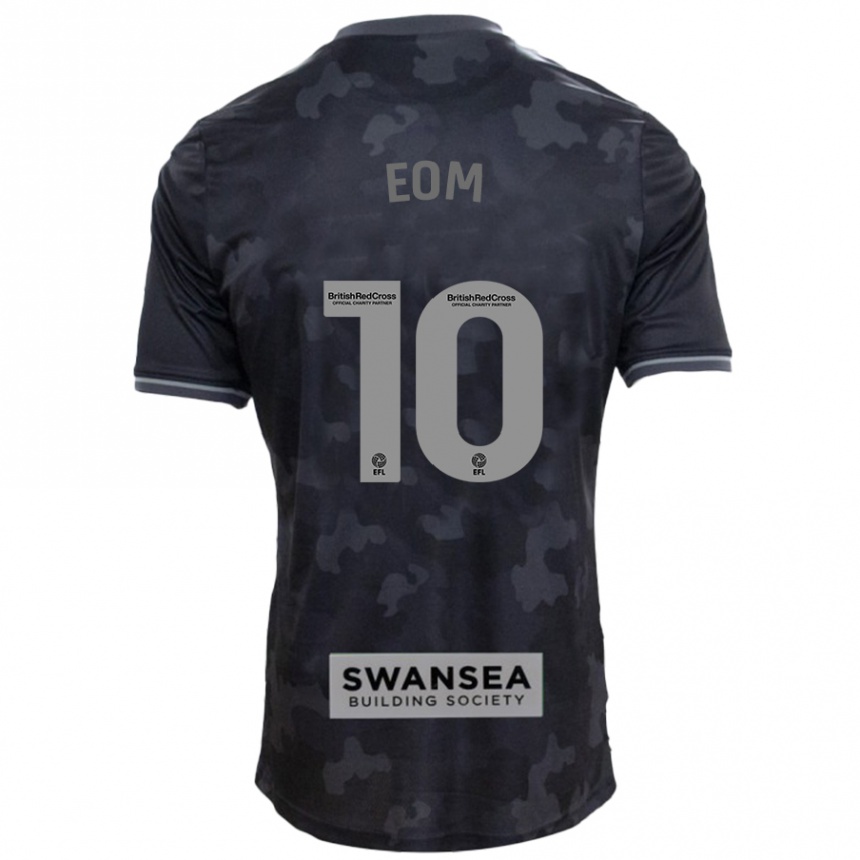 Niño Fútbol Camiseta Ji-Sung Eom #10 Negro 2ª Equipación 2024/25 México