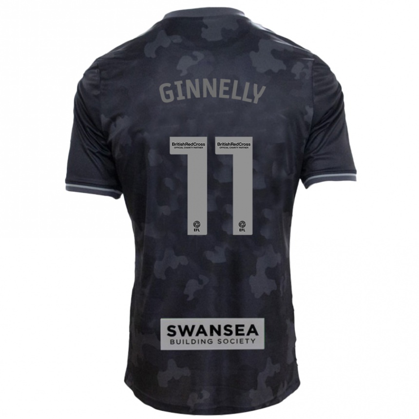 Niño Fútbol Camiseta Josh Ginnelly #11 Negro 2ª Equipación 2024/25 México