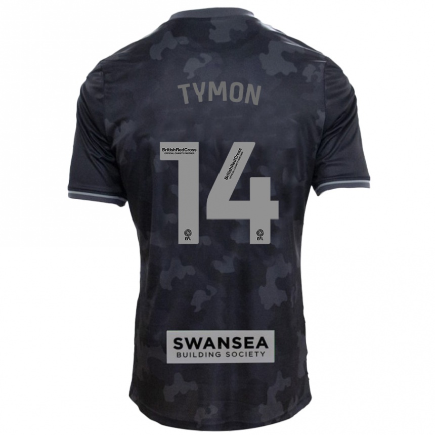 Niño Fútbol Camiseta Josh Tymon #14 Negro 2ª Equipación 2024/25 México