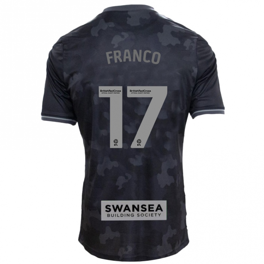 Niño Fútbol Camiseta Gonçalo Franco #17 Negro 2ª Equipación 2024/25 México