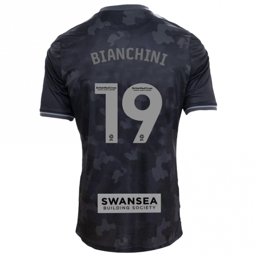 Niño Fútbol Camiseta Florian Bianchini #19 Negro 2ª Equipación 2024/25 México