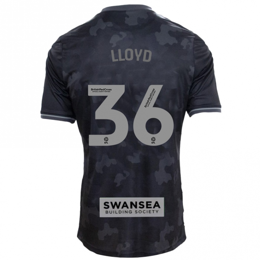 Niño Fútbol Camiseta Ben Lloyd #36 Negro 2ª Equipación 2024/25 México