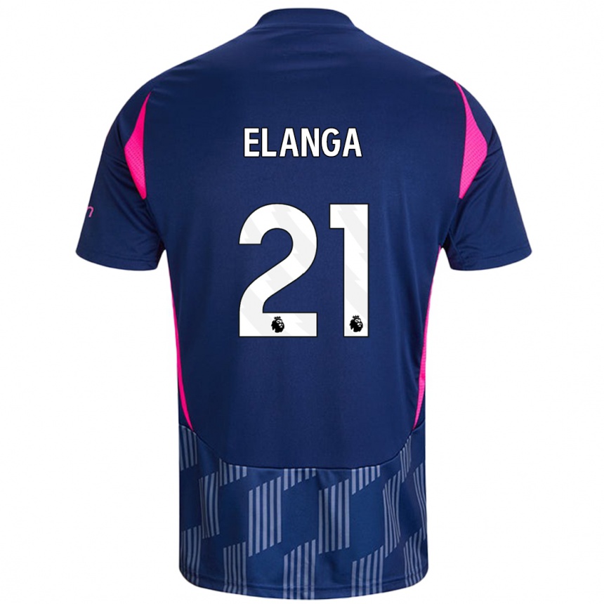 Niño Fútbol Camiseta Anthony Elanga #21 Azul Real Rosa 2ª Equipación 2024/25 México