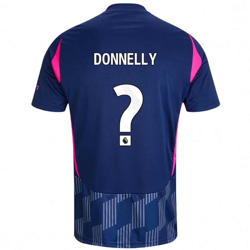 Niño Fútbol Camiseta Aaron Donnelly #0 Azul Real Rosa 2ª Equipación 2024/25 México