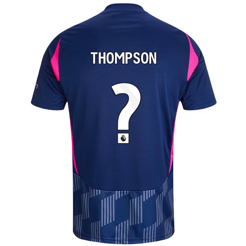 Niño Fútbol Camiseta Will Thompson #0 Azul Real Rosa 2ª Equipación 2024/25 México