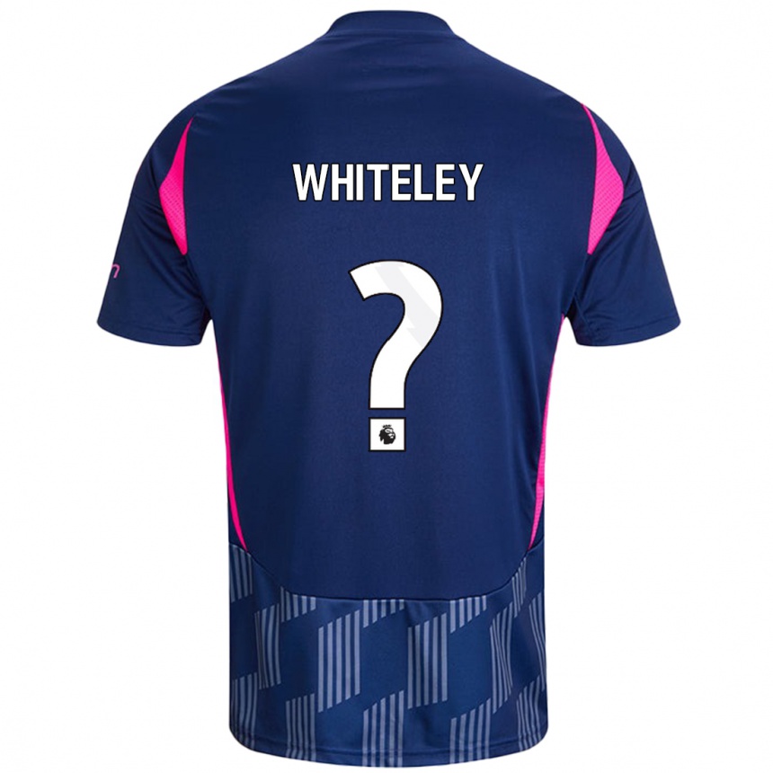 Niño Fútbol Camiseta Jonathan Whiteley #0 Azul Real Rosa 2ª Equipación 2024/25 México