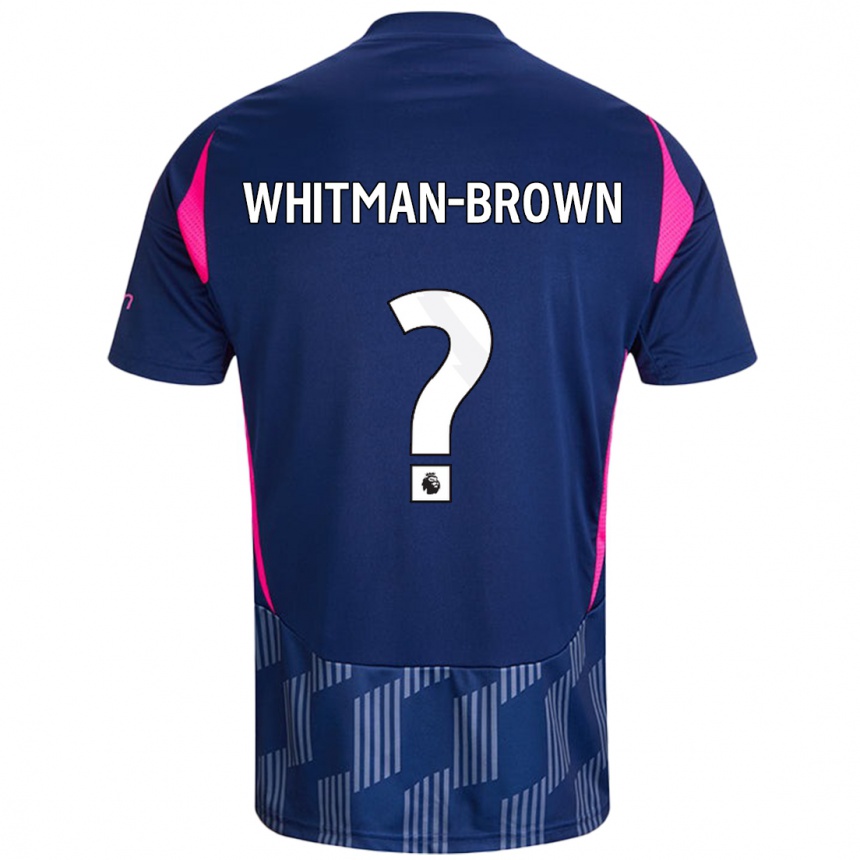 Niño Fútbol Camiseta Chae Whitman-Brown #0 Azul Real Rosa 2ª Equipación 2024/25 México