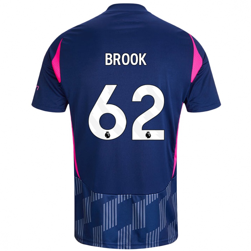 Niño Fútbol Camiseta Will Brook #62 Azul Real Rosa 2ª Equipación 2024/25 México