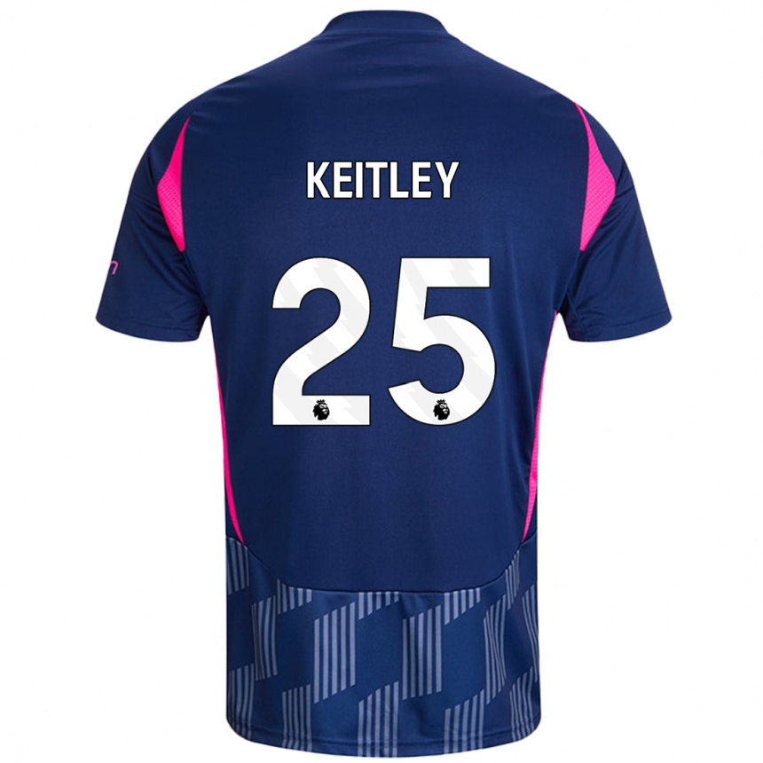 Niño Fútbol Camiseta Alice Keitley #25 Azul Real Rosa 2ª Equipación 2024/25 México