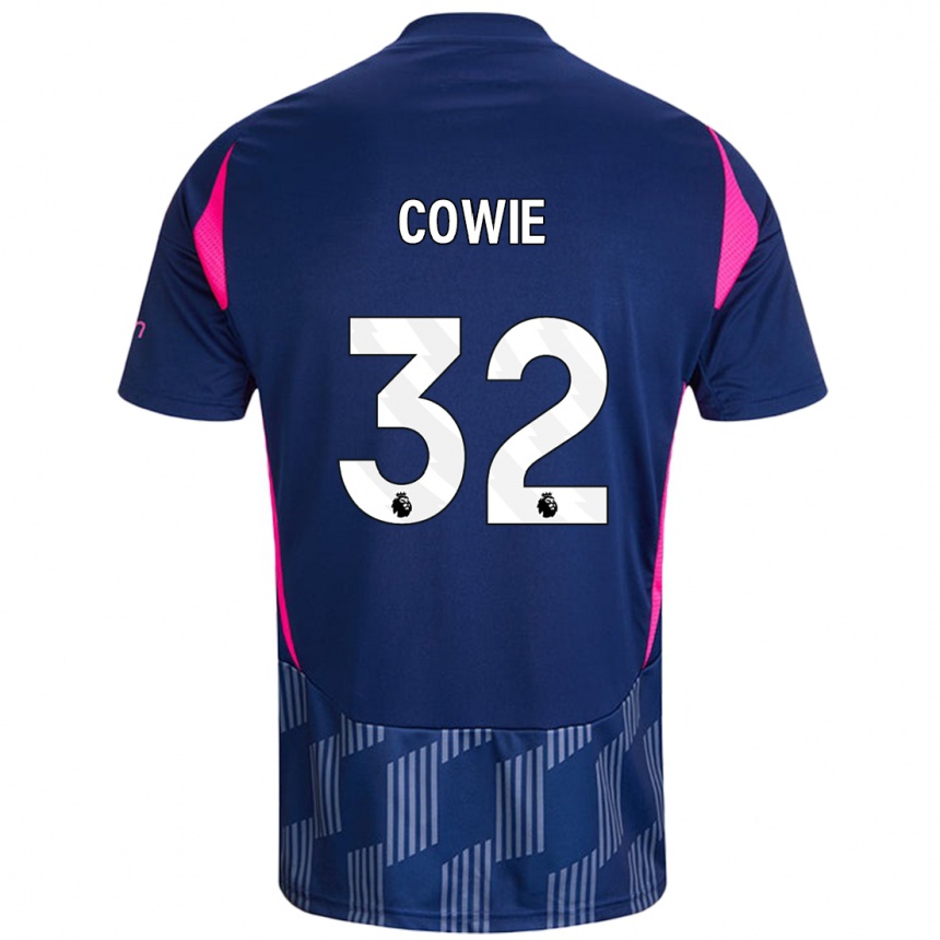 Niño Fútbol Camiseta Abi Cowie #32 Azul Real Rosa 2ª Equipación 2024/25 México