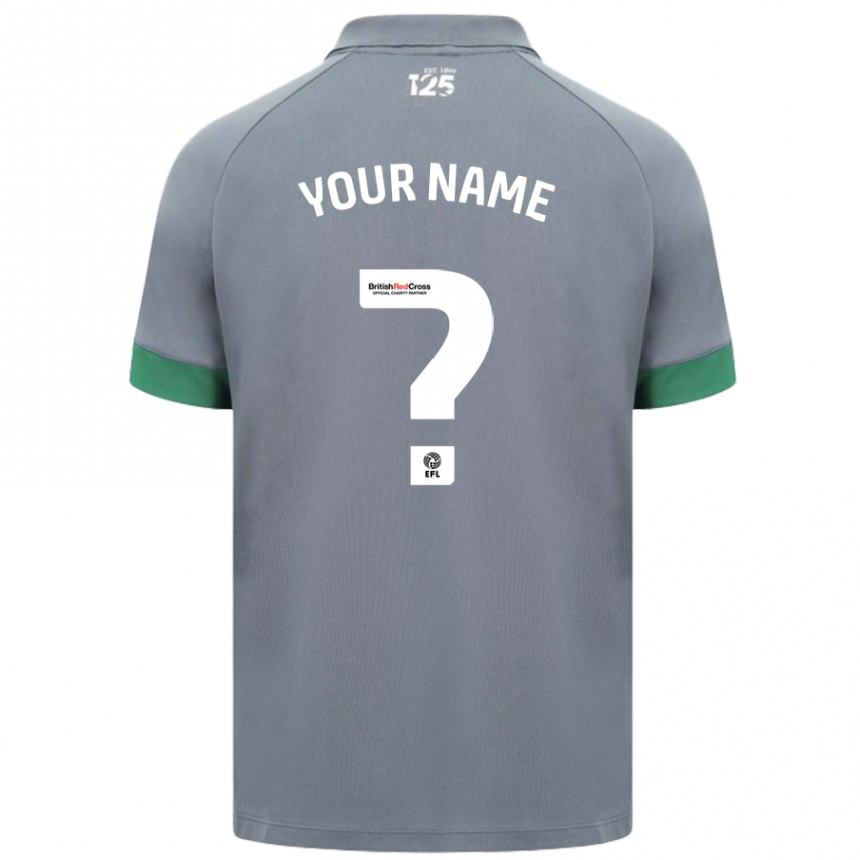 Niño Fútbol Camiseta Su Nombre #0 Gris Oscuro 2ª Equipación 2024/25 México