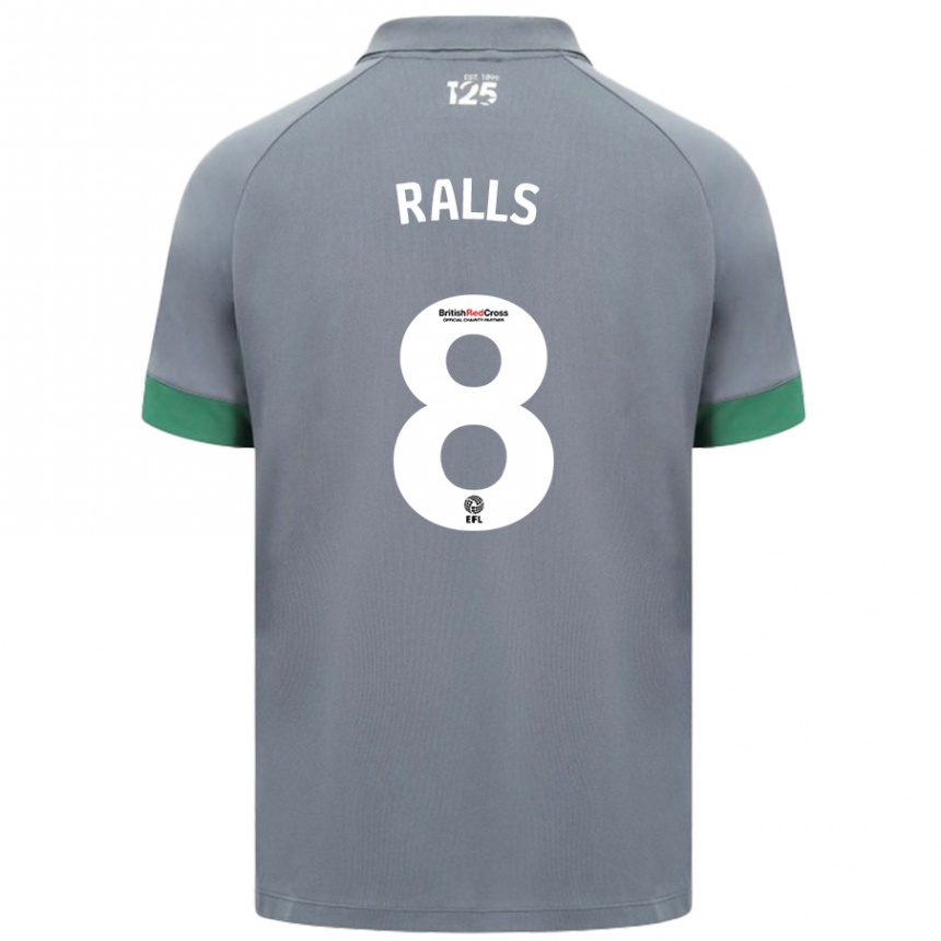 Niño Fútbol Camiseta Joe Ralls #8 Gris Oscuro 2ª Equipación 2024/25 México