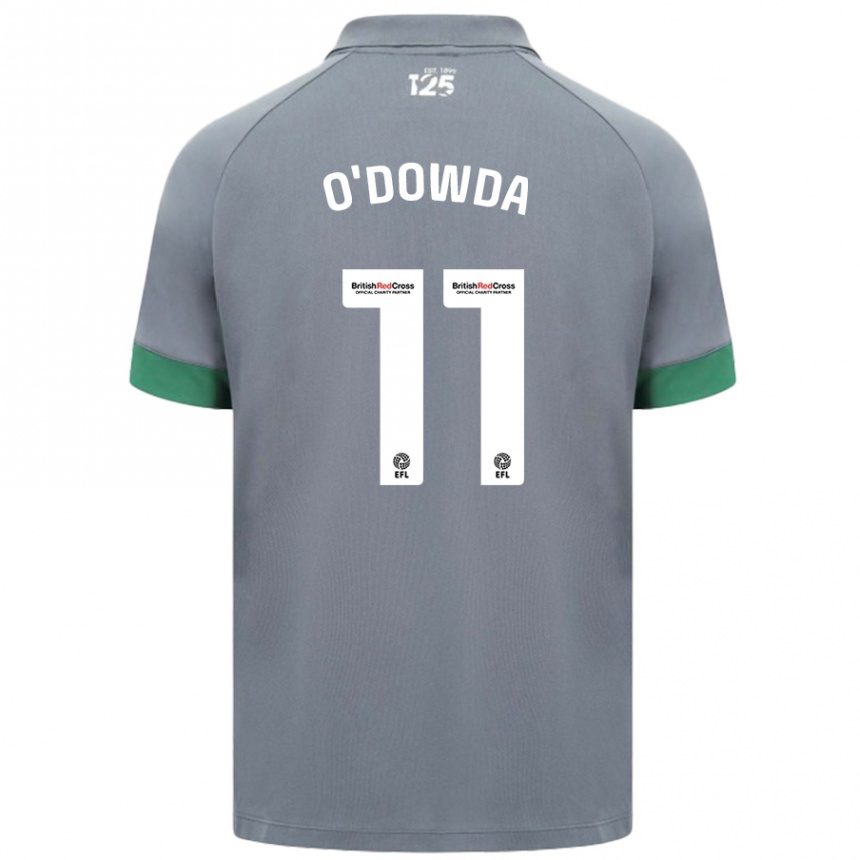 Niño Fútbol Camiseta Callum O'dowda #11 Gris Oscuro 2ª Equipación 2024/25 México