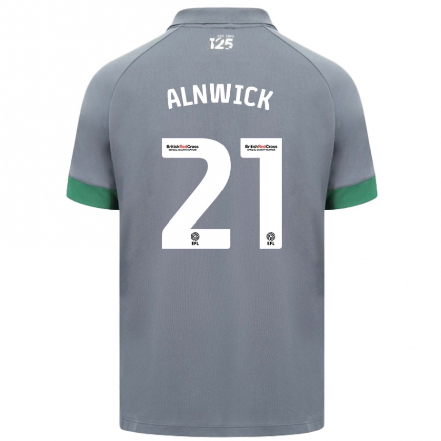 Niño Fútbol Camiseta Jak Alnwick #21 Gris Oscuro 2ª Equipación 2024/25 México