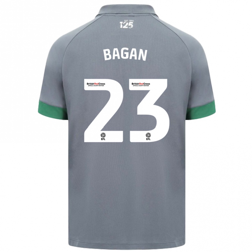 Niño Fútbol Camiseta Joel Bagan #23 Gris Oscuro 2ª Equipación 2024/25 México