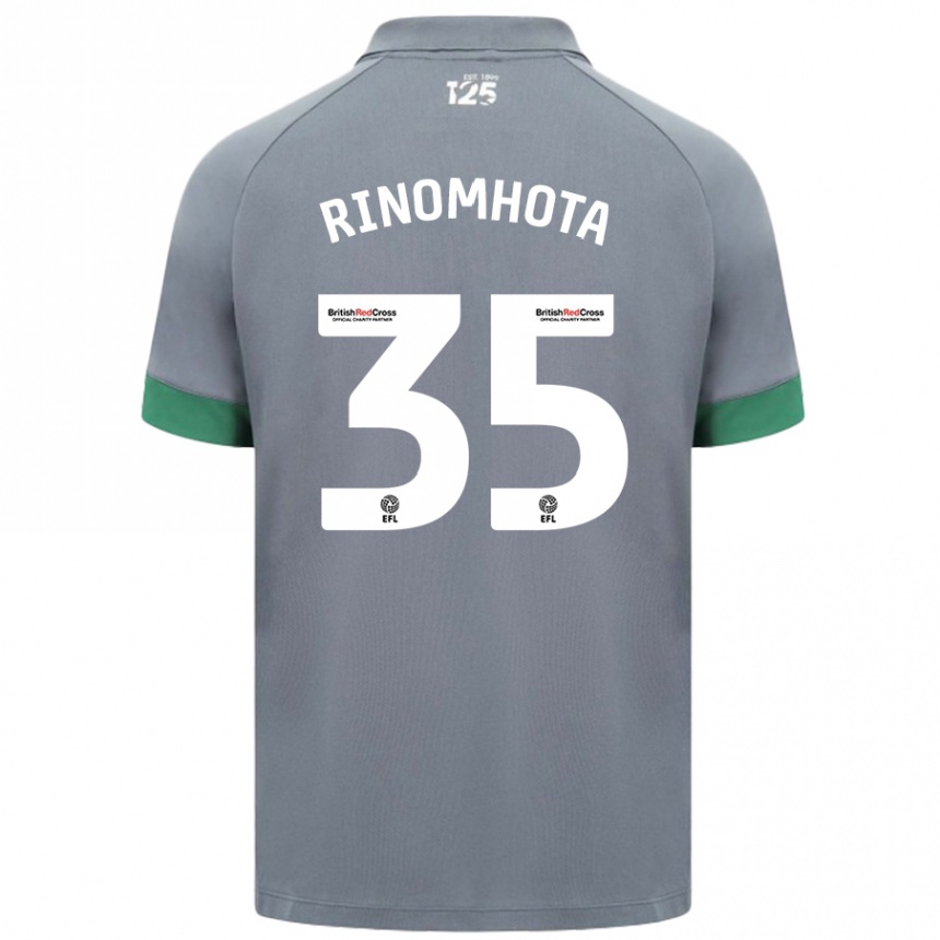 Niño Fútbol Camiseta Andy Rinomhota #35 Gris Oscuro 2ª Equipación 2024/25 México