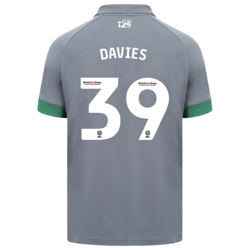 Niño Fútbol Camiseta Isaak Davies #39 Gris Oscuro 2ª Equipación 2024/25 México