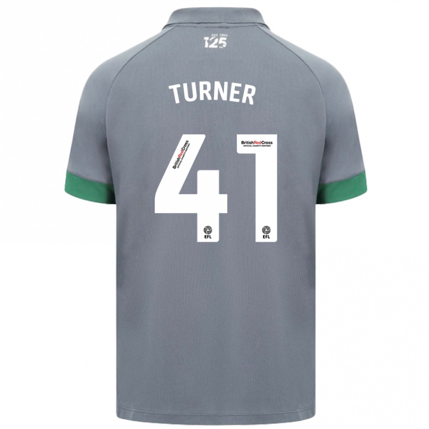 Niño Fútbol Camiseta Matthew Turner #41 Gris Oscuro 2ª Equipación 2024/25 México