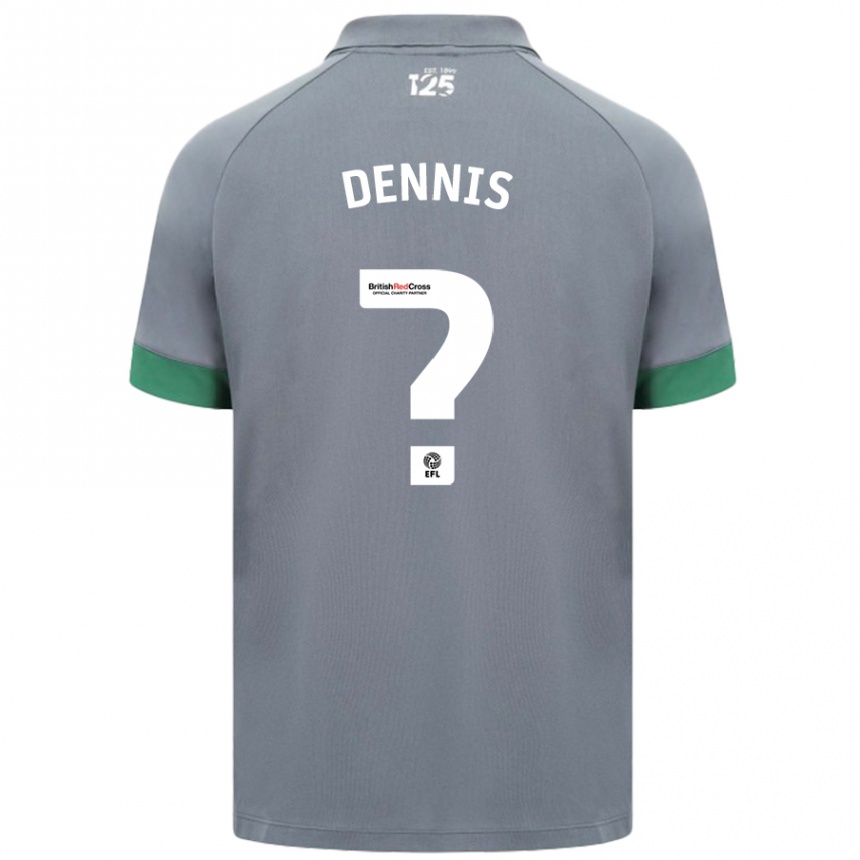 Niño Fútbol Camiseta Jake Dennis #0 Gris Oscuro 2ª Equipación 2024/25 México