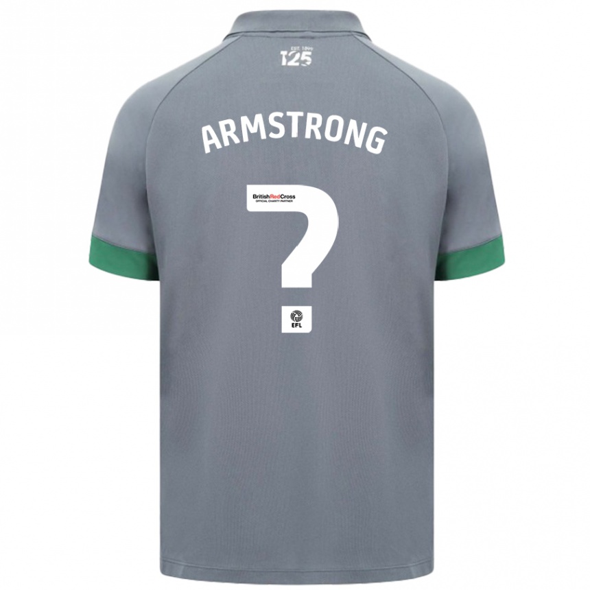 Niño Fútbol Camiseta Luke Armstrong #0 Gris Oscuro 2ª Equipación 2024/25 México