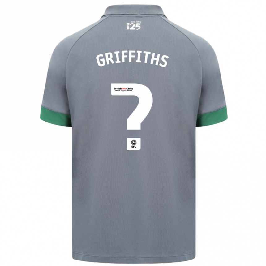 Niño Fútbol Camiseta Ewan Griffiths #0 Gris Oscuro 2ª Equipación 2024/25 México