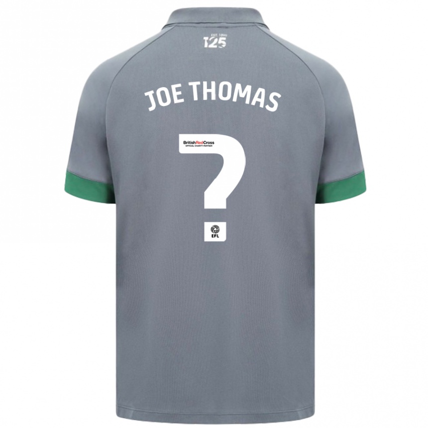 Niño Fútbol Camiseta Joe Thomas #0 Gris Oscuro 2ª Equipación 2024/25 México