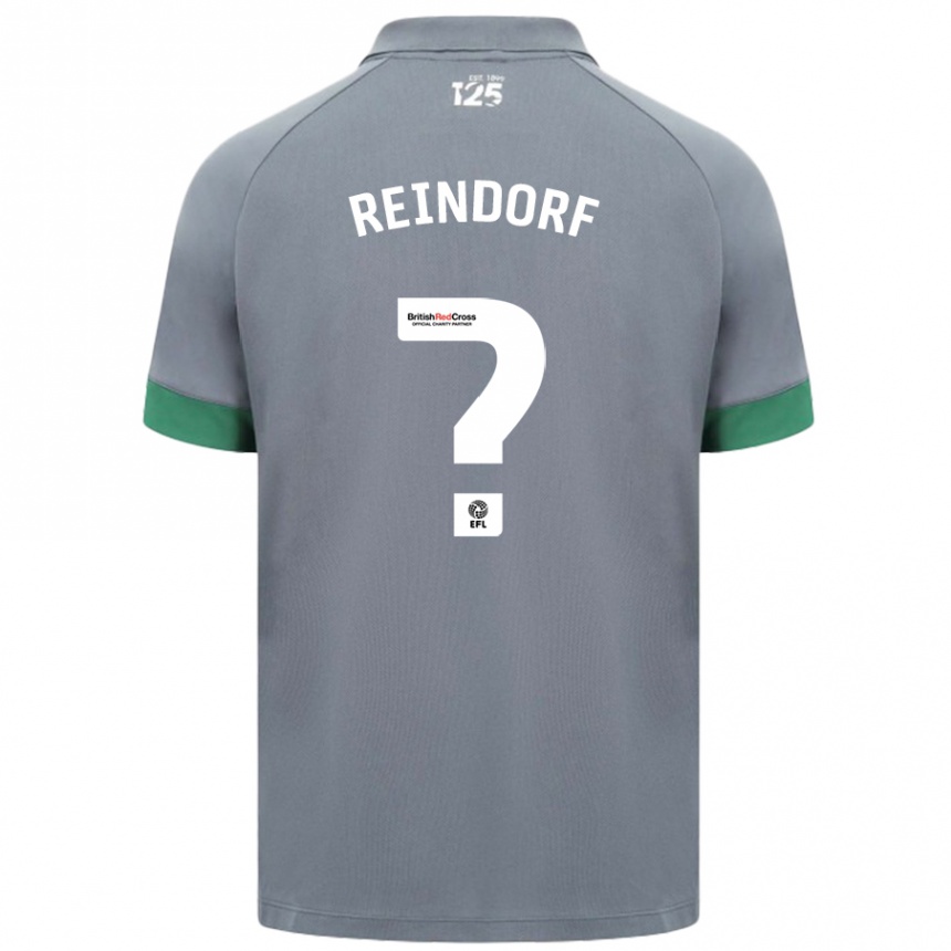 Niño Fútbol Camiseta Michael Reindorf #0 Gris Oscuro 2ª Equipación 2024/25 México