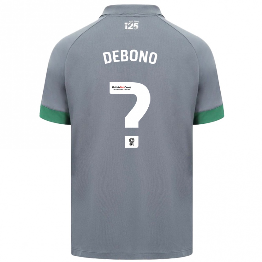 Niño Fútbol Camiseta Alyas Debono #0 Gris Oscuro 2ª Equipación 2024/25 México