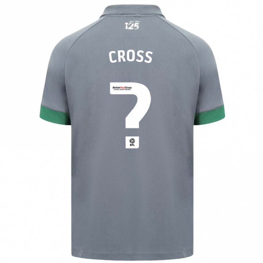 Niño Fútbol Camiseta Alex Cross #0 Gris Oscuro 2ª Equipación 2024/25 México