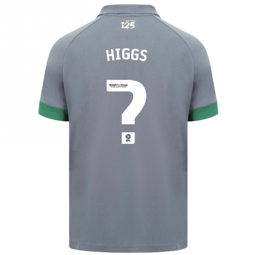 Niño Fútbol Camiseta Daniel Higgs #0 Gris Oscuro 2ª Equipación 2024/25 México