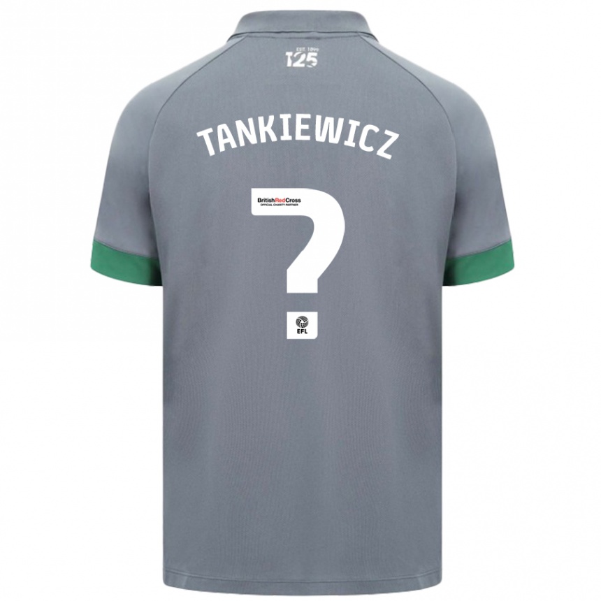 Niño Fútbol Camiseta Rob Tankiewicz #0 Gris Oscuro 2ª Equipación 2024/25 México