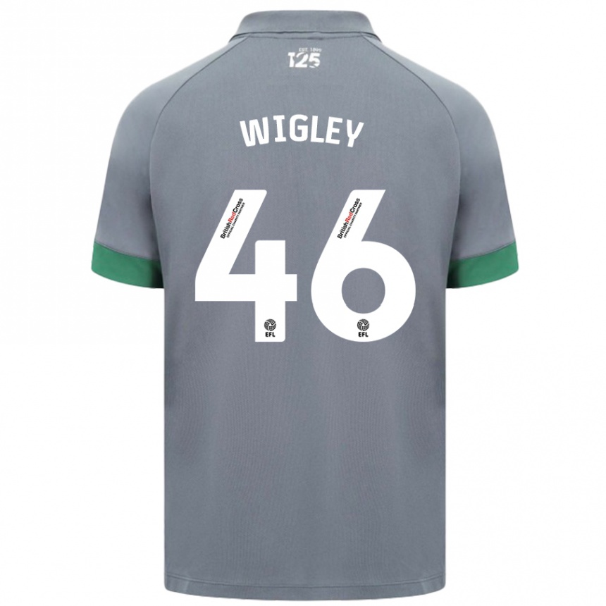 Niño Fútbol Camiseta Morgan Wigley #46 Gris Oscuro 2ª Equipación 2024/25 México