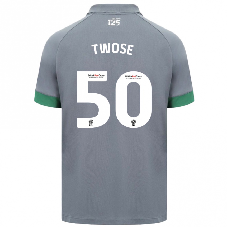 Niño Fútbol Camiseta Cody Twose #50 Gris Oscuro 2ª Equipación 2024/25 México