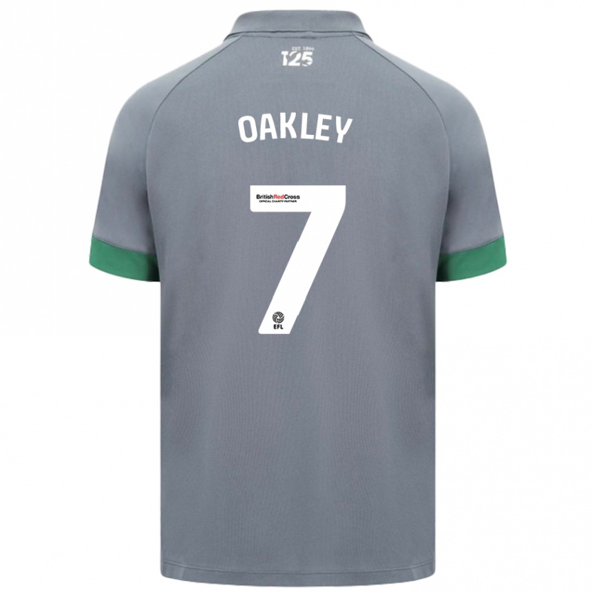 Niño Fútbol Camiseta Rhianne Oakley #7 Gris Oscuro 2ª Equipación 2024/25 México