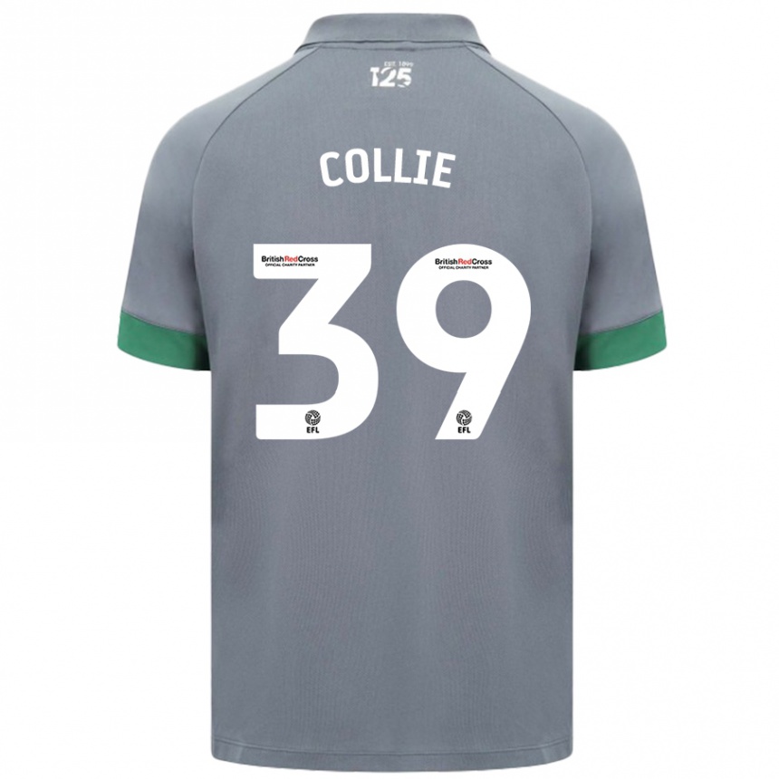 Niño Fútbol Camiseta Eliza Collie #39 Gris Oscuro 2ª Equipación 2024/25 México